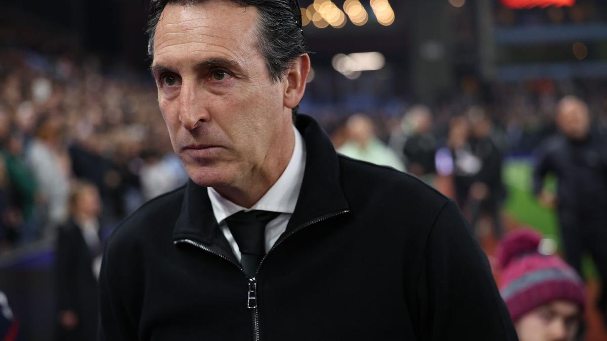Unai Emery, técnico del Aston Villa