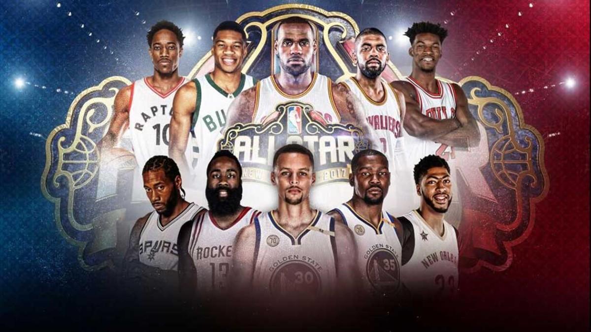 Los quintetos que disputarán el All-Star 2017