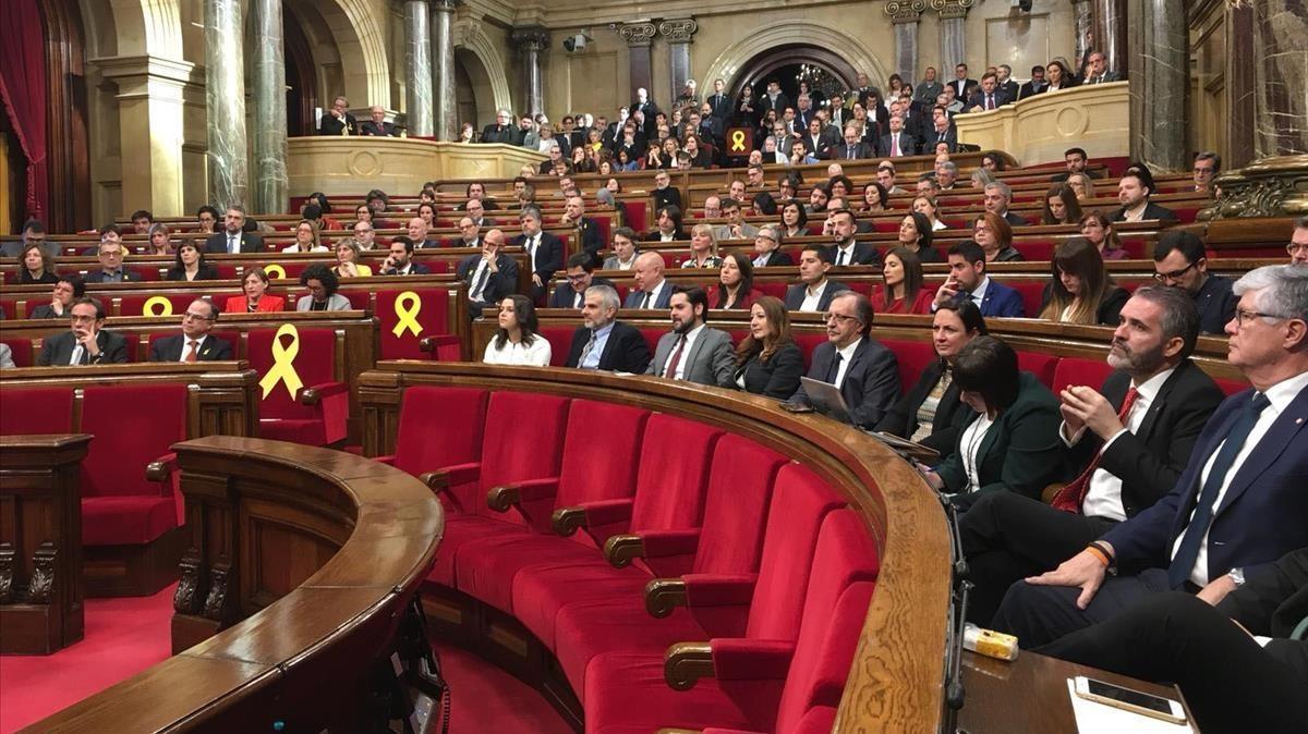 Sesión constitutiva del Parlament.