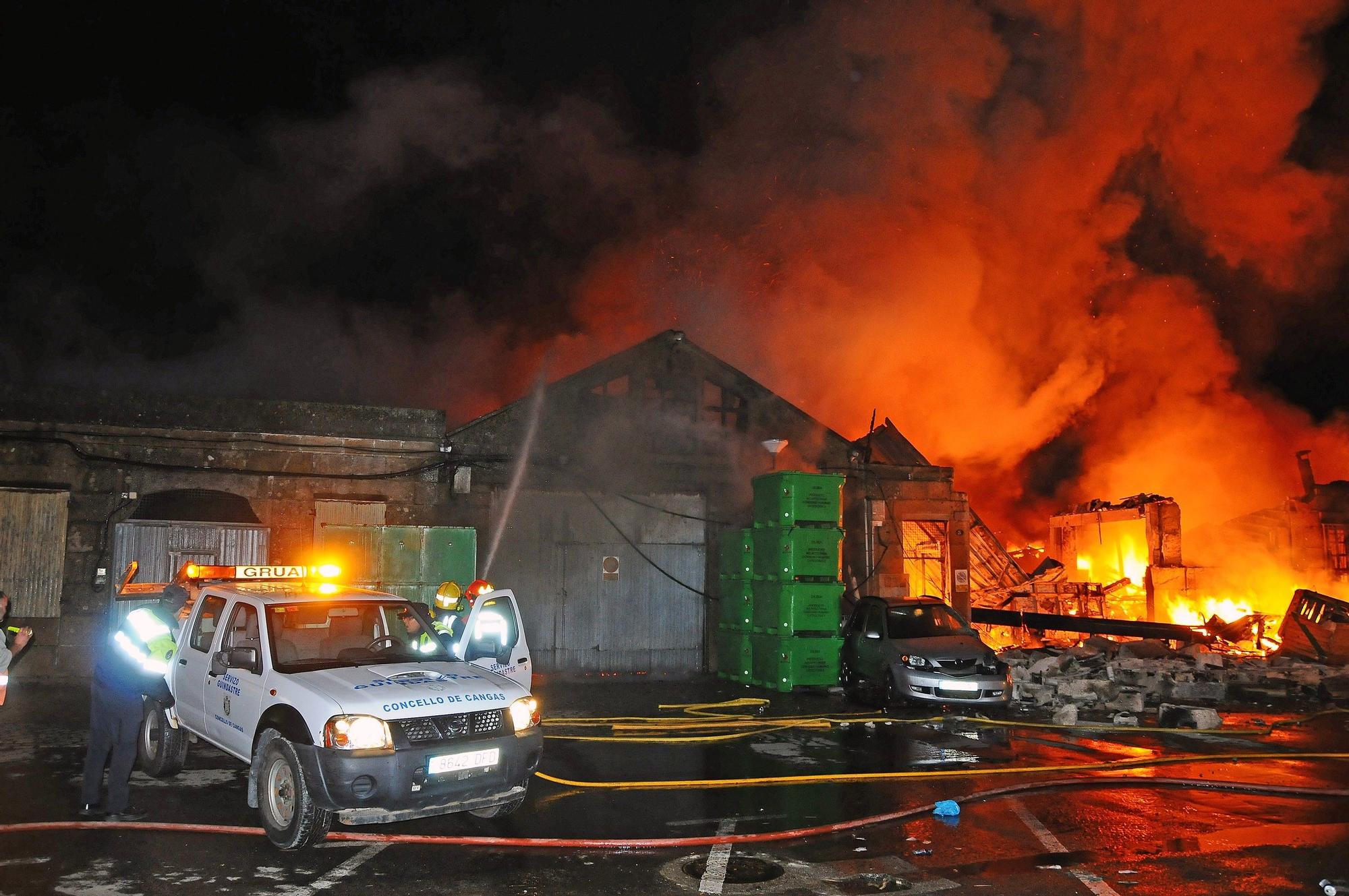 Incendio de Conservas Lago Paganini. Diciembre de 2011