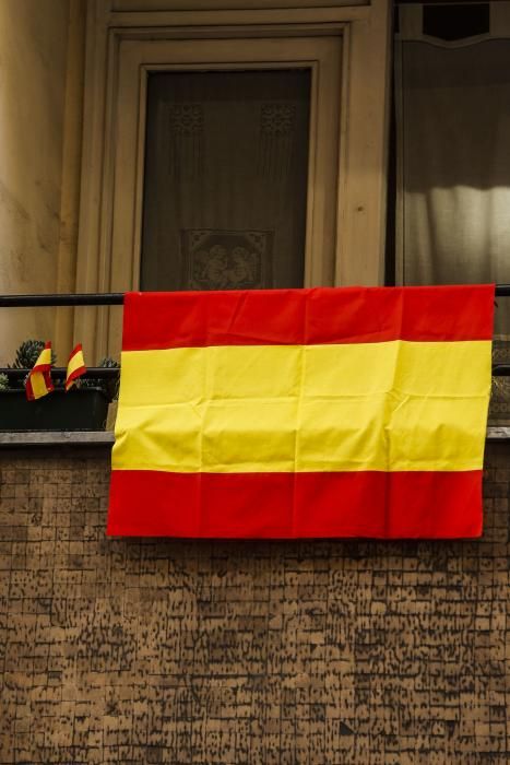 Banderas de España en Oviedo