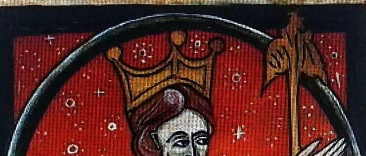 Miniatura medieval que representa al Rey Ordoño II de León. // A.V.N