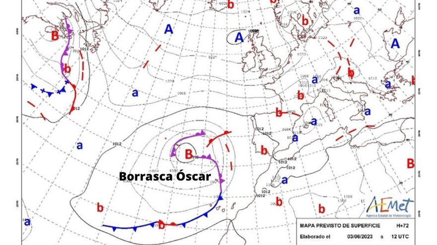 La borrasca &#039;Óscar&#039; descargará lluvias, tormentas y vientos a partir del martes en Tenerife