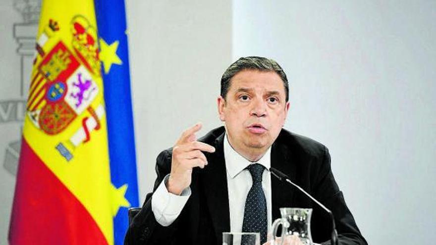 El ministro de Agricultura, Pesca y Alimentación, Luis Planas, en rueda de prensa. |   // E.P.