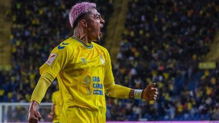 Julián Araujo celebra su gol al Getafe