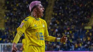 Julián Araujo celebra su gol al Getafe