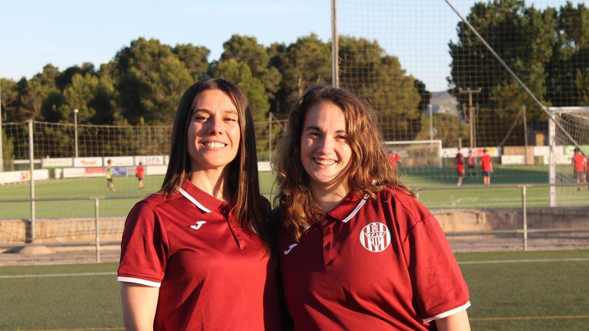 Jenni Ruiz i Marina Torres en el Nou Miramar de l'Escala.