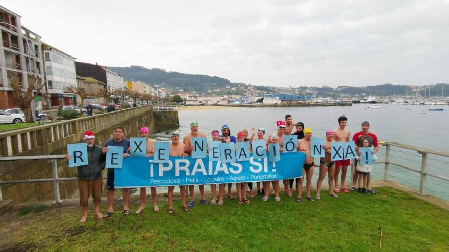 Un baño a 12 grados por la regeneración de Pescadoira