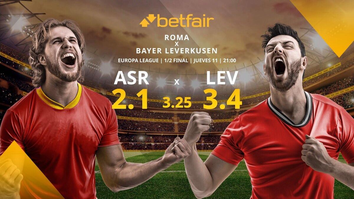 AS Roma vs. Bayer Leverkusen: alineaciones, horario, TV, estadísticas y pronósticos