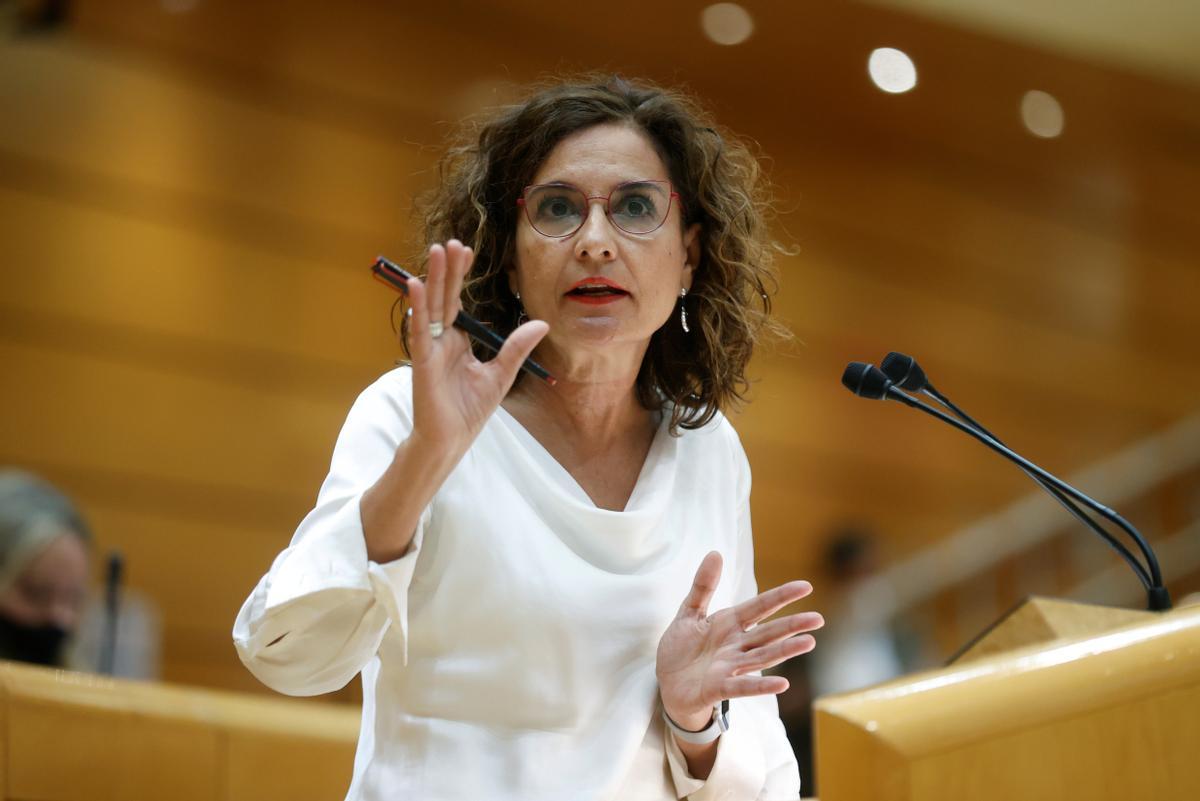 La ministra portavoz y ministra de Hacienda, María Jesús Montero.