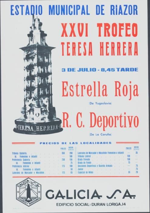 1971. Siete décadas del Teresa Herrera en carteles
