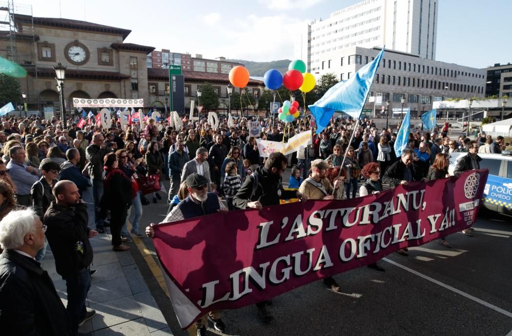 Manifestación por la Oficialidad en Oviedo