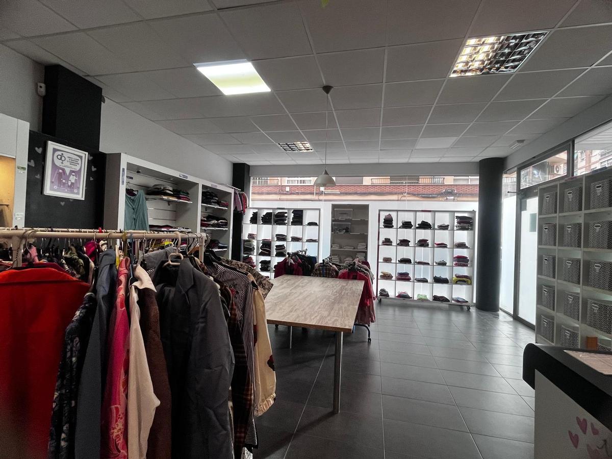 Imagen del ropero solidario.