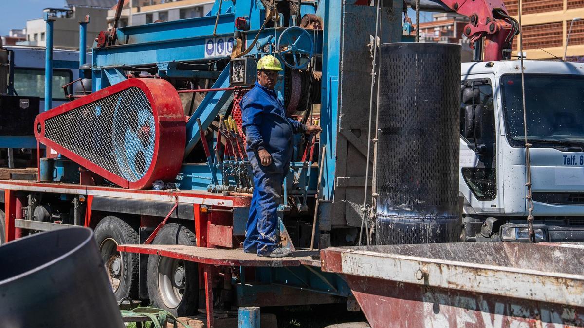 Obras para tratar agua del Besòs.