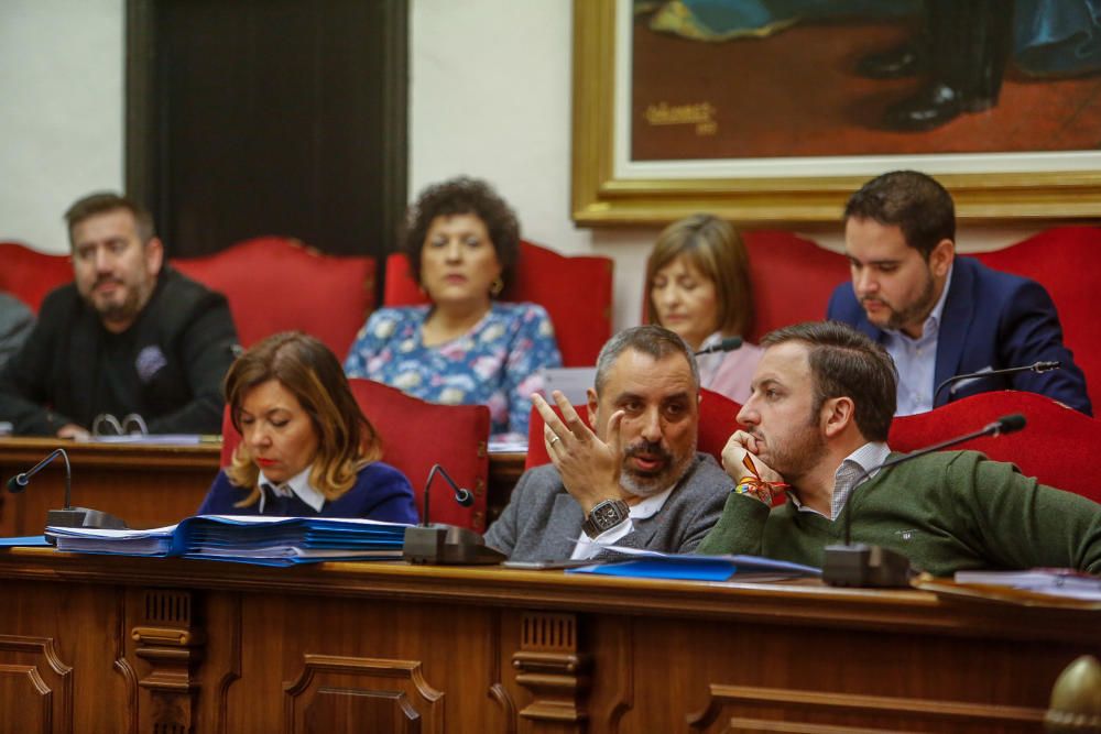 Último pleno del Ayuntamiento de Elche