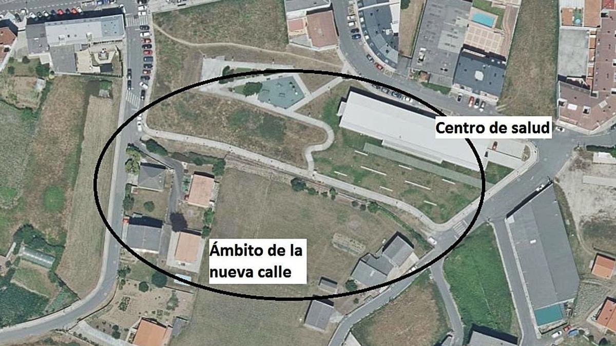 Zona en la que se construirá la nueva calle en Vilarrodís. |   // LA OPINIÓN