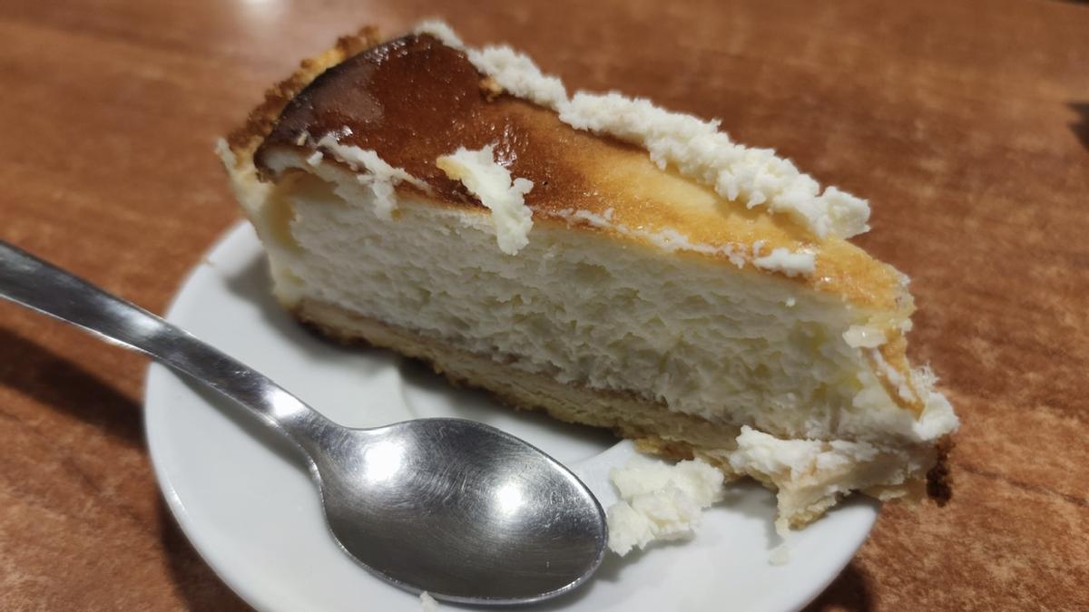 Tarta de queso del restaurante Can Matías-Bar Zamora.