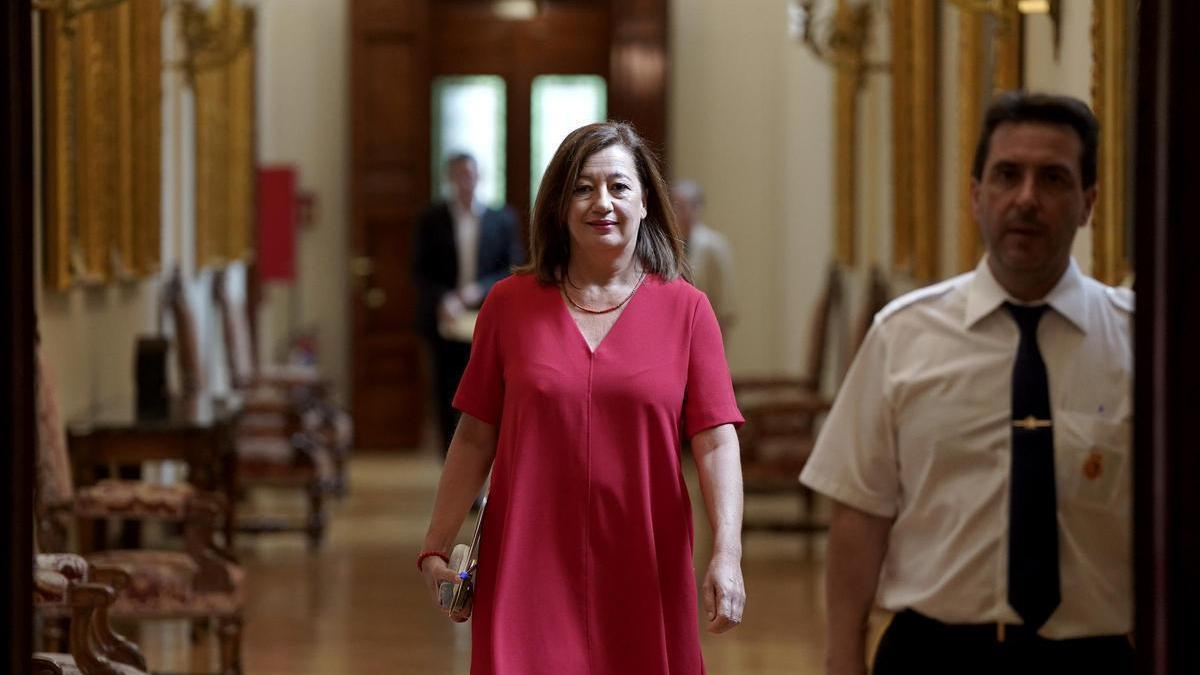 La presidenta del Congreso, Francina Armengol, el pasado miércoles.