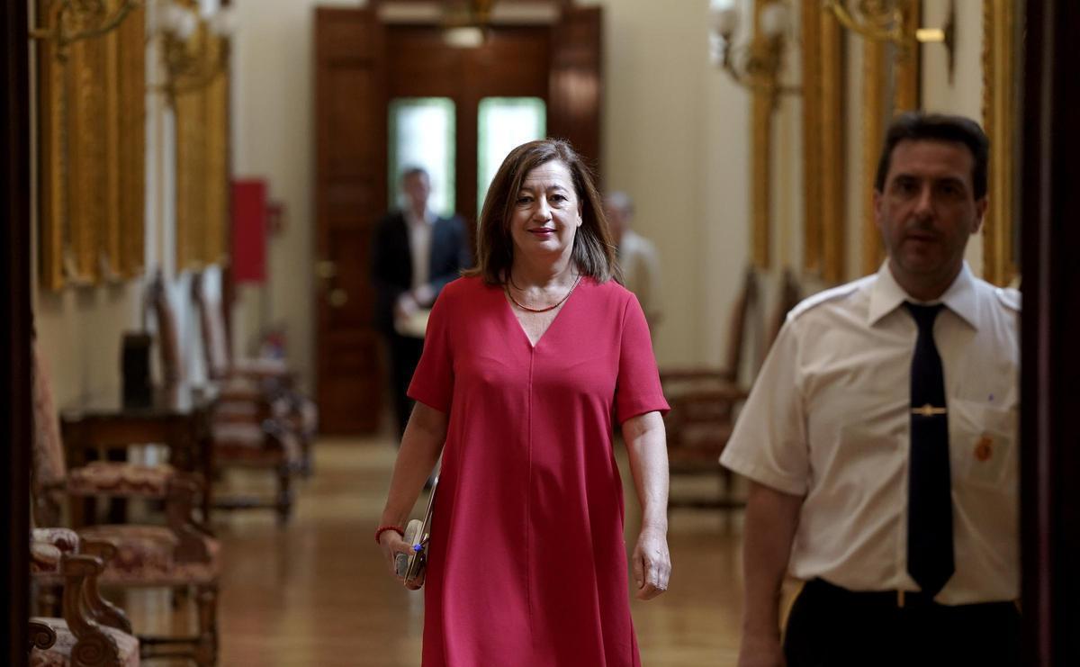 La presidenta del Congreso, Francina Armengol, el pasado miércoles. La presidenta del Congreso, Francina Armengol, el pasado miércoles.