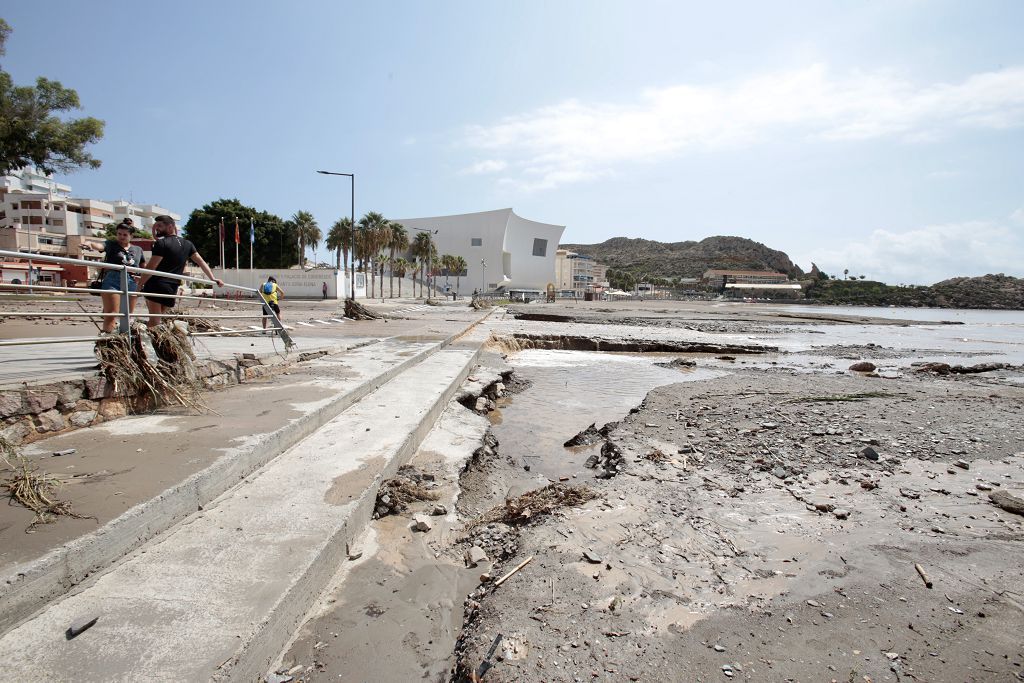 Estas son las imágenes que deja la DANA a su paso por Águilas