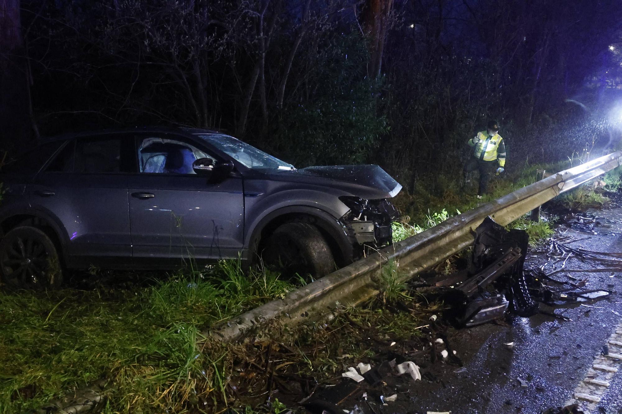 Dos fallecidos y dos heridos graves en un accidente en Ames 