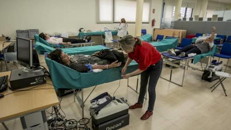 La maratón de sangre en el campus de Elche permitirá ayudar a cerca de 300 personas