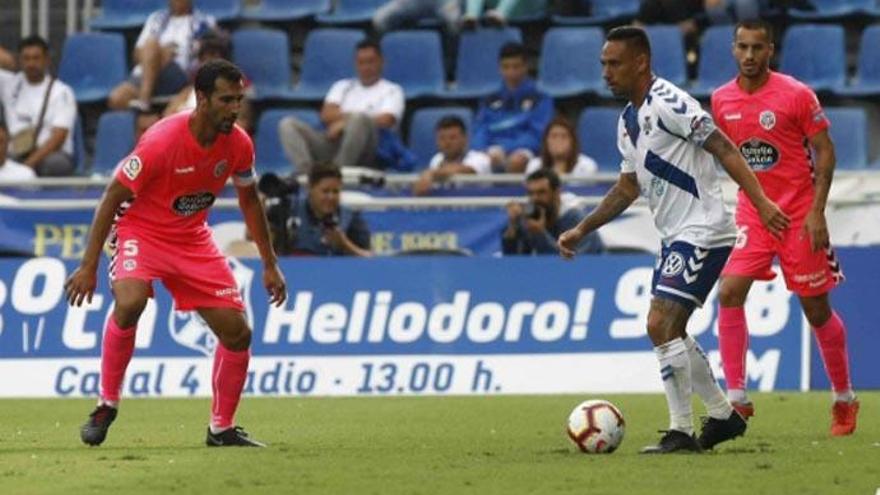 Imagen del partido de ida entre el CD Tenerife y el Lugo.