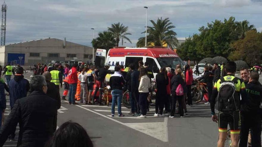 Un ciclista resulta herido al ser arrollado en una prueba de bici de montaña