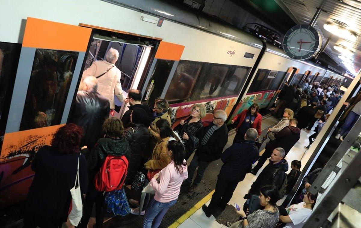 Estación de Catalunya de la red de Rodalies, de Renfe, en una imagen del pasado noviembre.