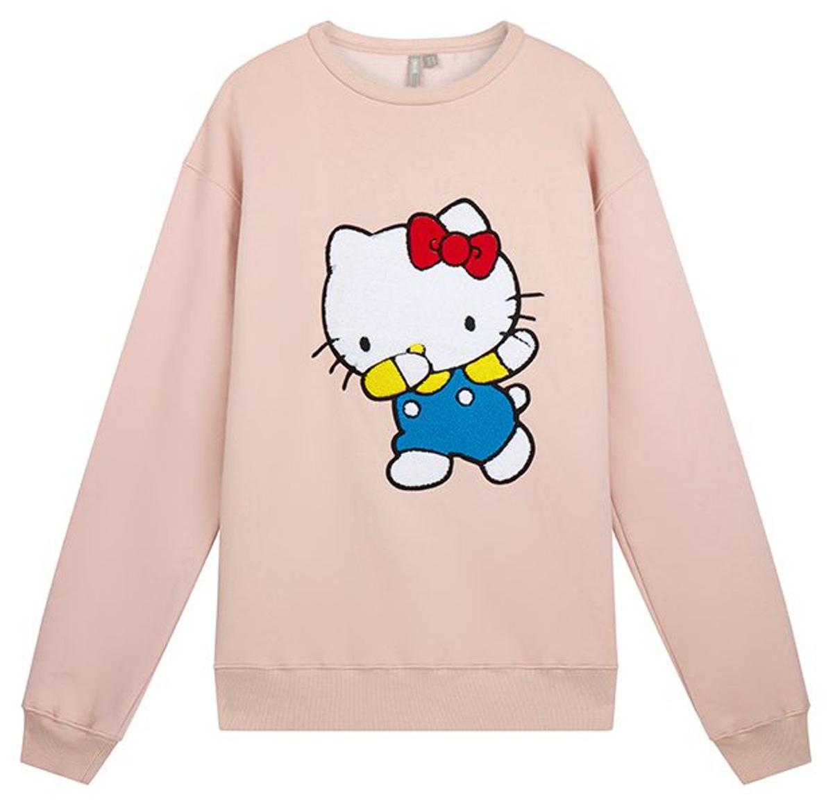 Sudadera nude de Asos x Hello Kitty