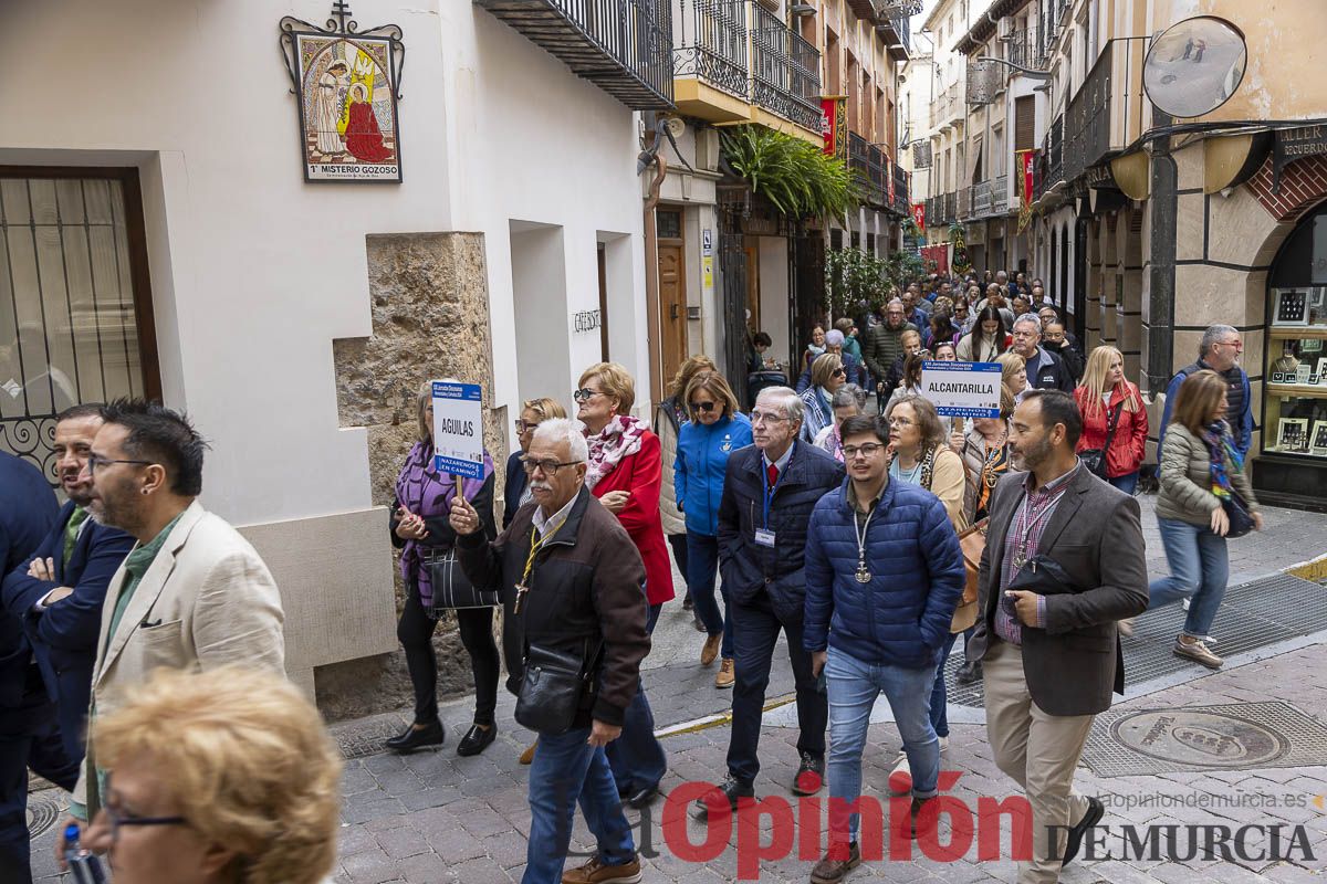 Cofradías y Hermandades de Semana Santa Peregrinan a Caravaca