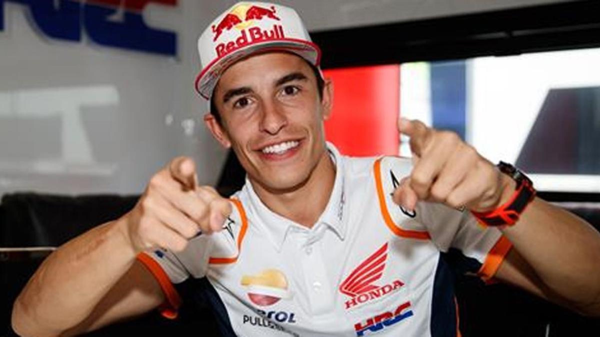 Marc Márquez , este jueves en el Circuit de Barcelona-Catalunya