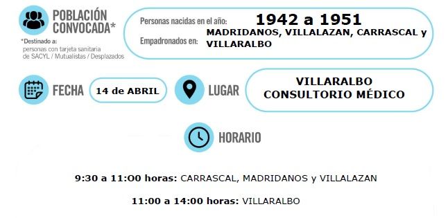 Vacunación prevista para hoy en Villaralbo