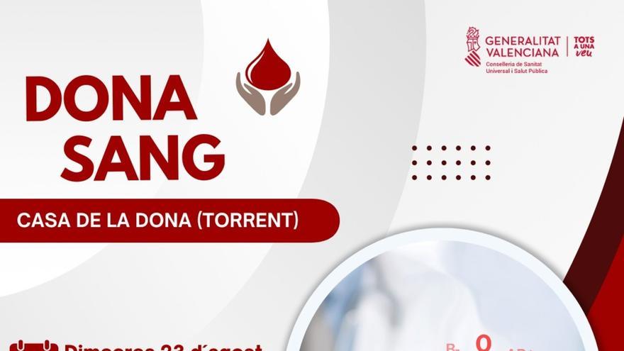 ¿Cuándo y dónde se puede donar sangre en Torrent?