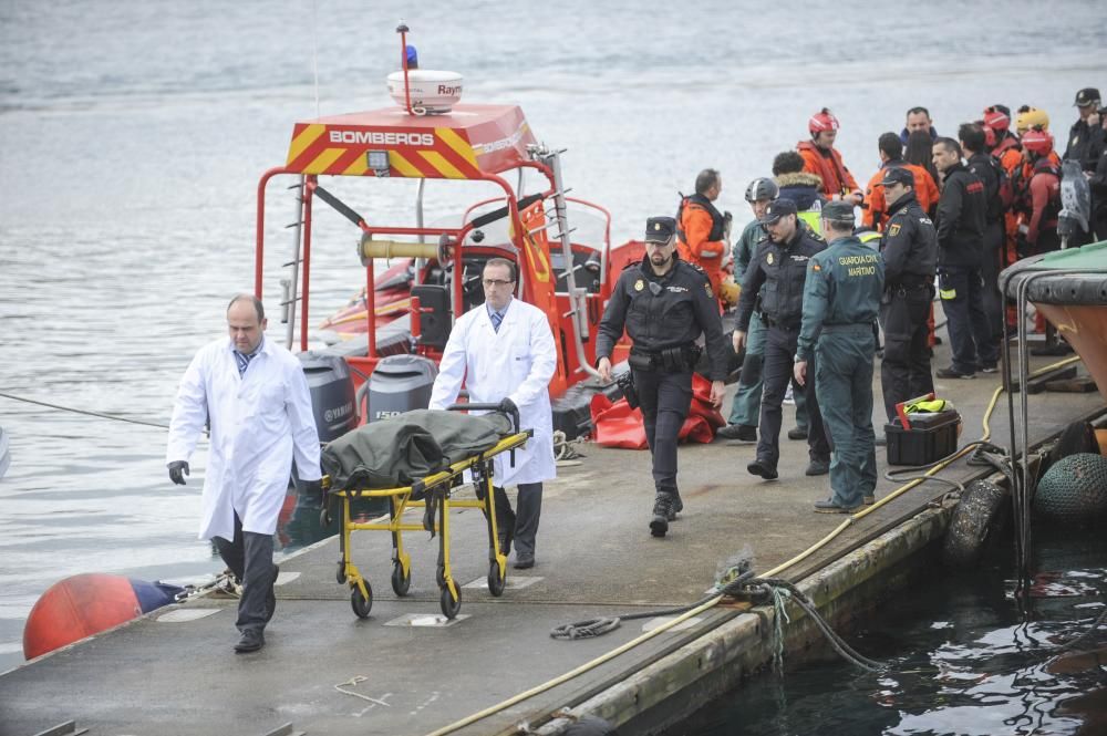 Operativo de rescate del cuerpo de Andrea en A Coruña