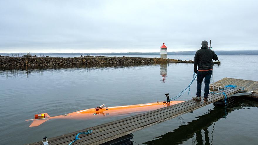 El minisubmarino Hugin que descubrió el naufragio.