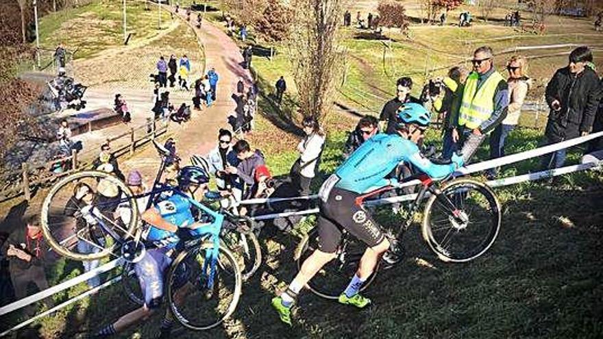 Un dels punts complicats del circuit del Parc de la Valira, a la Seu d&#039;Urgell