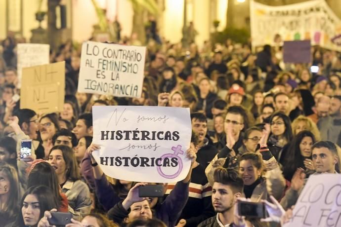 GENTE Y CULTURA 07-03-19  LAS PALMAS DE GRAN CANARIA. 8M Día Internacional de la Mujer. Manifestación por el 8M Día Internacional de la Mujer. FOTOS: JUAN CASTRO