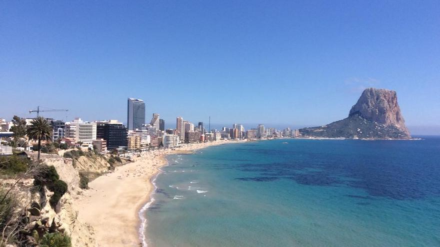 Imagen aérea de la costa de Calp