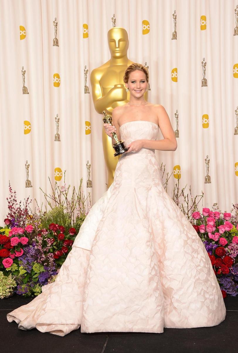Jennifer Lawrence en los Oscar de 2013