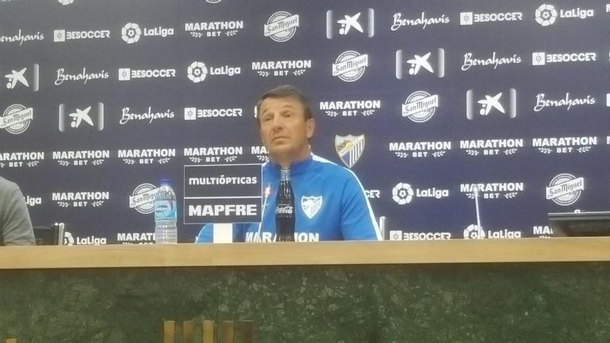 José González, en su comparecencia pública antes del partido con el Real Madrid