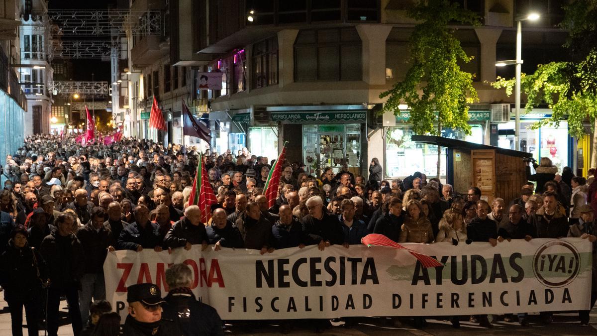 ZAMORA. MANIFESTACION POR FISCALIDAD DIFERENCIADA