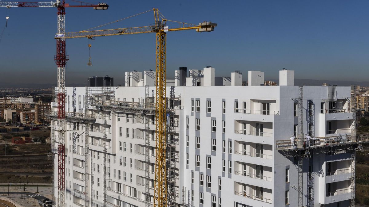 Viviendas en construcción en Malilla