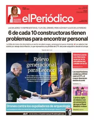 La portada de EL PERIÓDICO del 25 de octubre de 2025