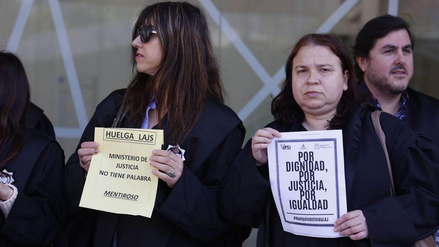 La huelga ya obliga a suspender juicios por segunda vez y deja a cero las subastas