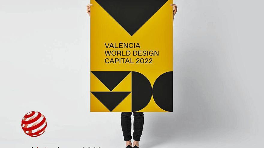 El logotipo de València Capital Mundial del Diseño 2022.