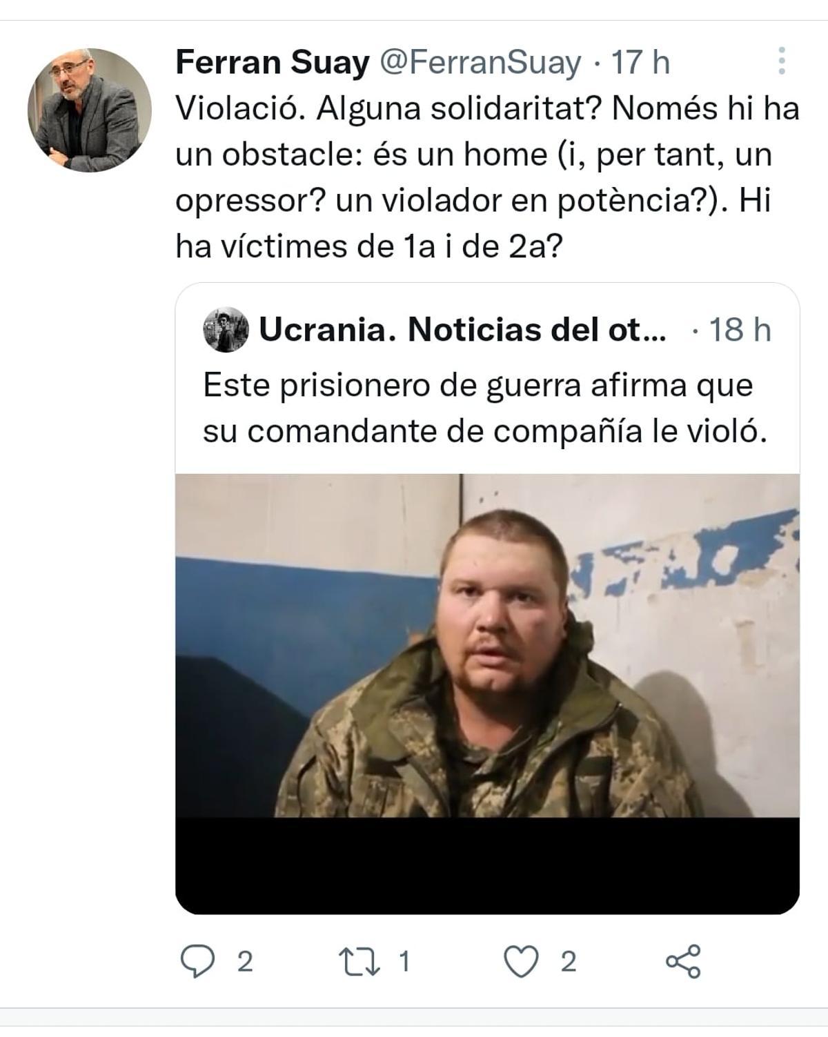 Uno de los comentarios publicados.