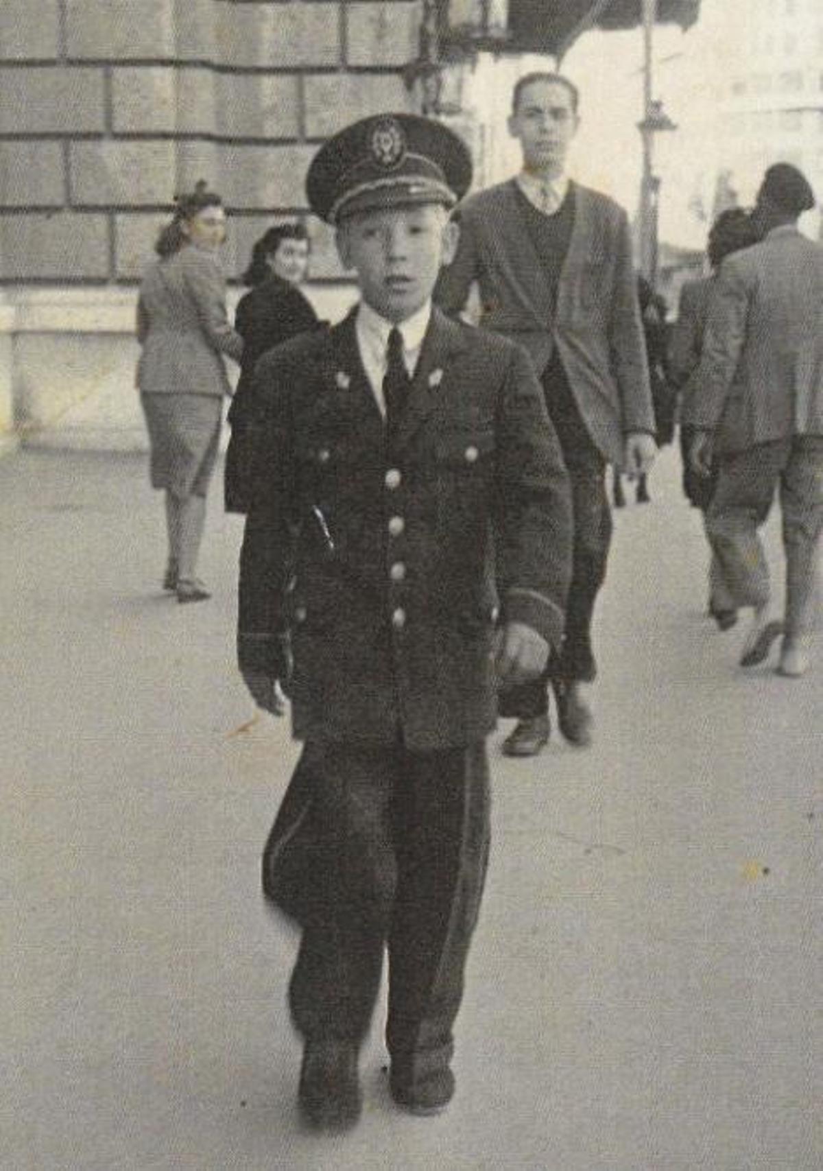 Pascual Monleón de niño con 11 años cuando inició su recorrido en la banda