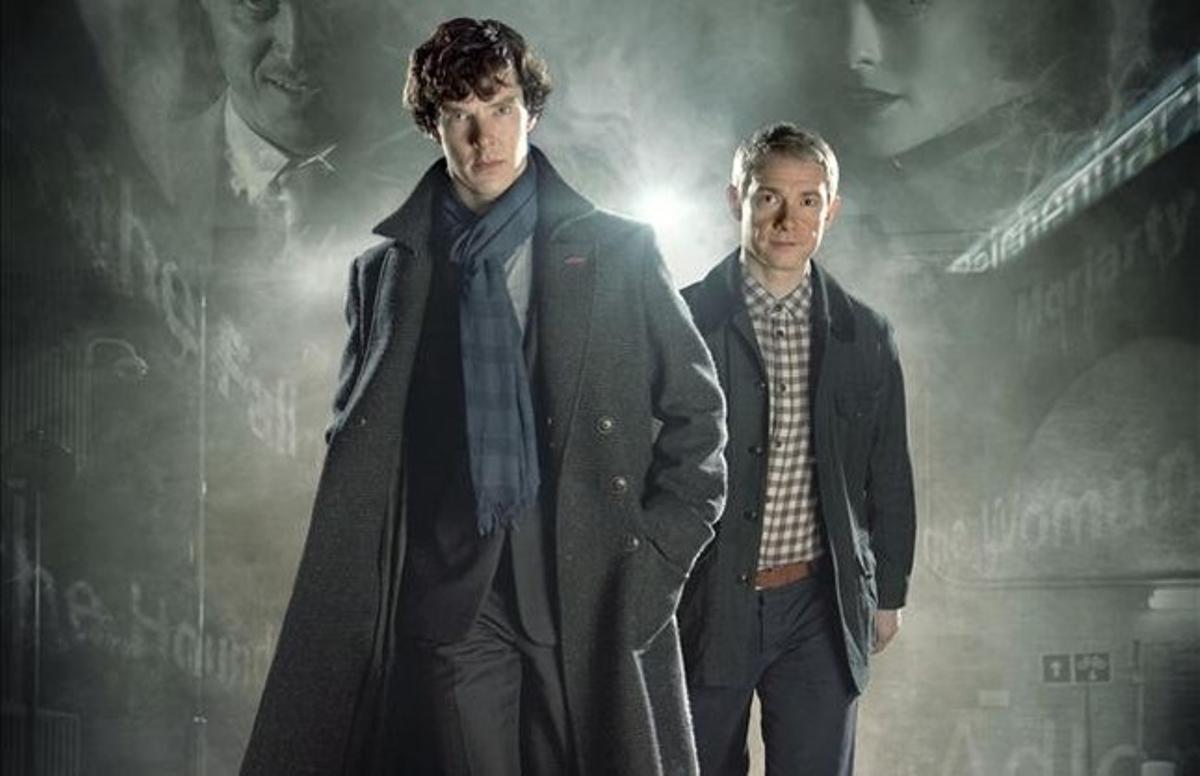 Benedict Cumberbatch i Martin Freeman, els protagonistes de ’Sherlock’.
