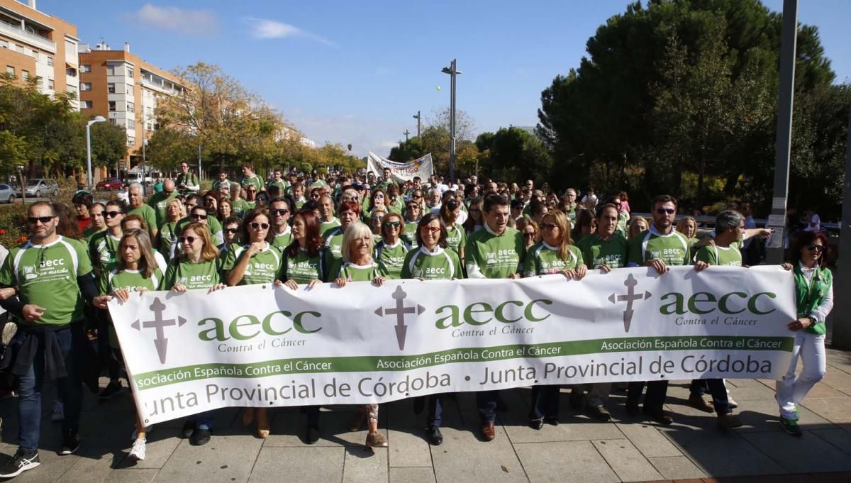 Las imágenes de la marcha contra el cáncer